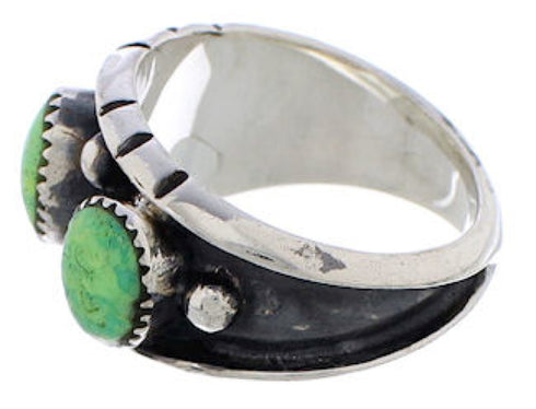 Southwestern Silver Jewelry Turquoise Ring Size 6-1/2 WX37106